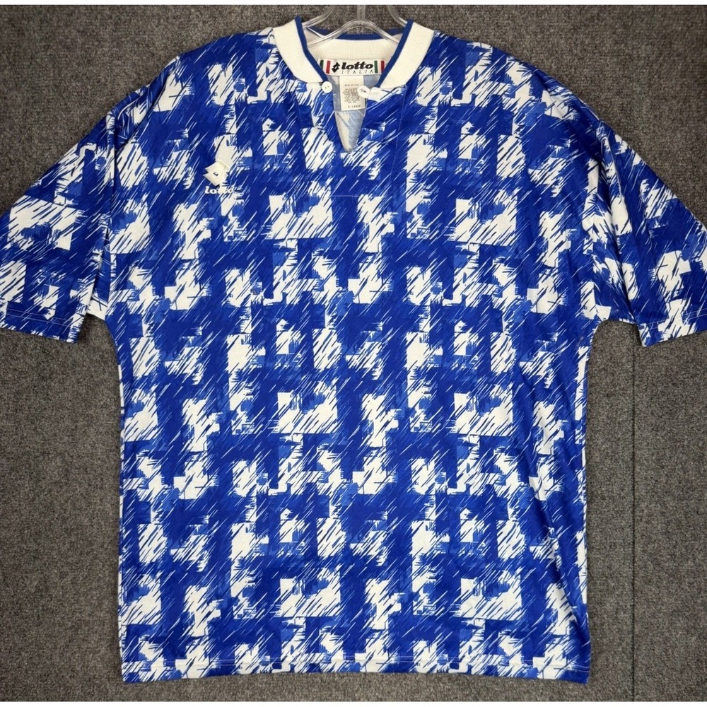 Vintage Lotto Italia Futbol Soccer Jersey 90s Made In USA XL
